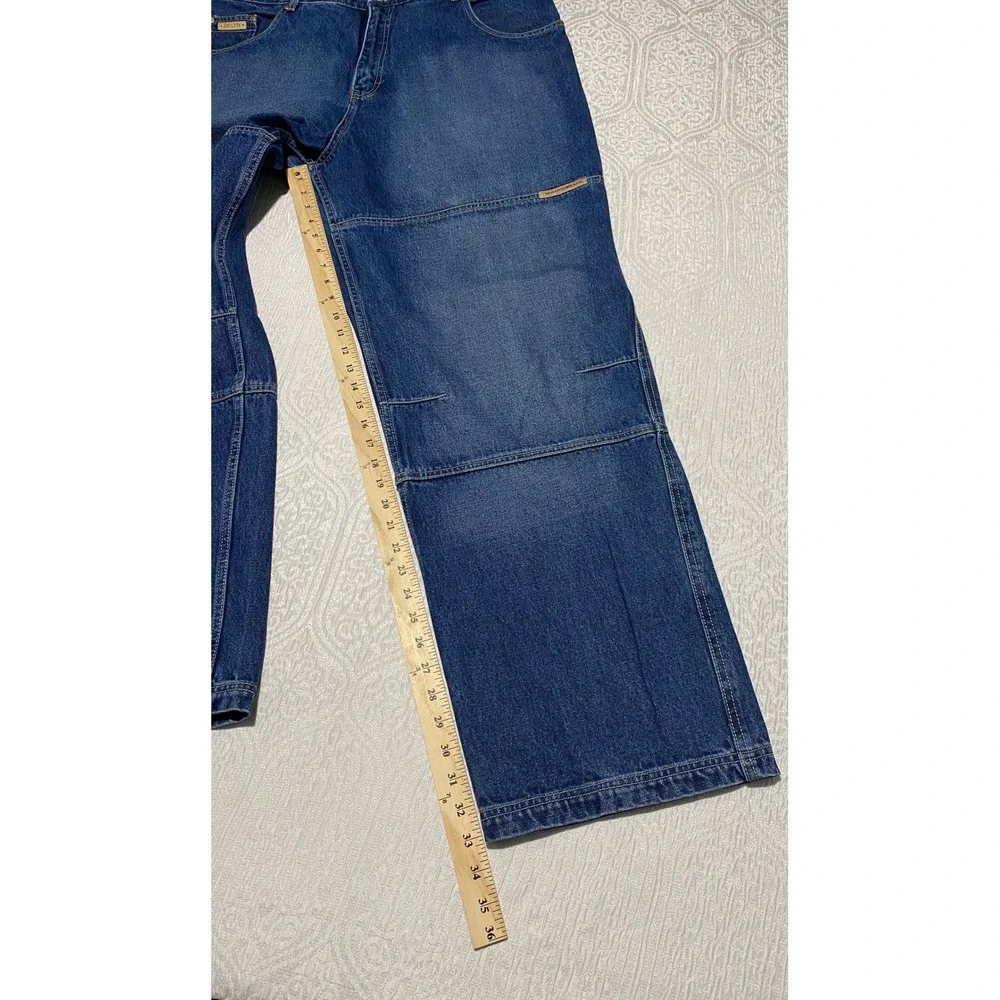 Vintage Brooklyn Xpress Jeans Men's 40x34 Blue Wide Leg‎ Carpenter Denim Y2K